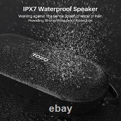 TOZO PA1 Bluetooth Speaker with 20W Stereo Sound, 25H Playtime, IPX7 Waterpro