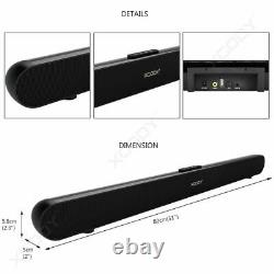 TV Sound Bar Home Theater Subwoofer Stereo Soundbar Bluetooth Wireless Speaker