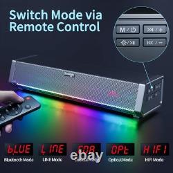 TV Speakers, Home Theater Speaker Wireless Audio Sound Bar TV Speaker + Bass