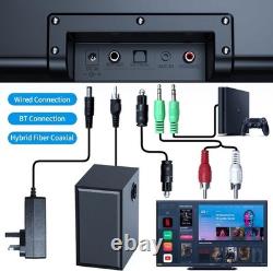 TV Speakers, Home Theater Speaker Wireless Audio Sound Bar TV Speaker + Bass