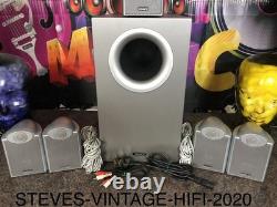 Tannoy FX5.1 Surround Sound Speaker System SILVER N/MINT SERVICED L@@K FREE Pp