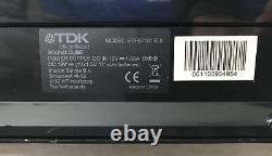 Tdk Sound Cube Model Etp67101blk With Rca Aux Cable & Psu Tested And Working