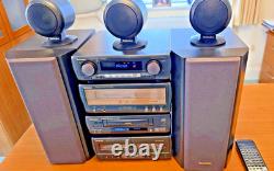 Technics Sc-ca1080 CD Stereo System + Remote/manual/ 5 Speaker Surround Sound