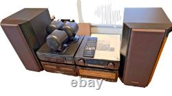 Technics Sc-ca1080 CD Stereo System + Remote/manual/ 5 Speaker Surround Sound