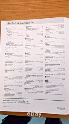 Technics Sc-ca1080 CD Stereo System + Remote/manual/ 5 Speaker Surround Sound