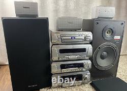 Technics Stereo System DV280 DVD CD Hi-Fi SB-3110 Speakers Surround Sound