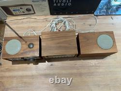Tivoli Audio, model DAB, CD 1, stereo speaker. See description. Walnut/beige