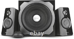 Trust Tytan 2.1 PC Speakers with Subwoofer, 120W (60W RMS), UK Plug, Sound