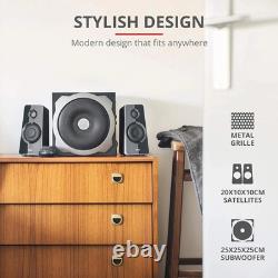 Trust Tytan 2.1 PC Speakers with Subwoofer, 120W (60W RMS), UK Plug Sound System