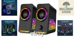 USB Powered RGB Gaming Speakers with Dual Connectivity & Stunning Sound Quality