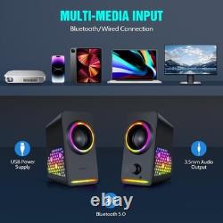 USB Powered RGB Gaming Speakers with Dual Connectivity & Stunning Sound Quality