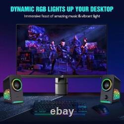 USB Powered RGB Gaming Speakers with Dual Connectivity & Stunning Sound Quality