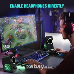 USB Powered RGB Gaming Speakers with Dual Connectivity & Stunning Sound Quality