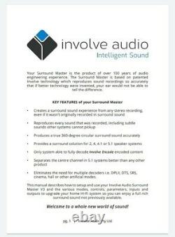 Universal Stereo to Surround Sound Converter, Involve Audio Surround Master