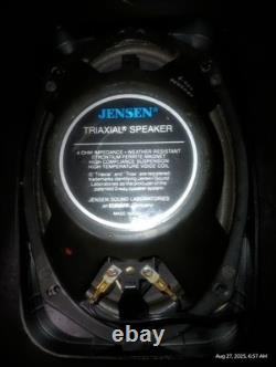 VTG Rare 80s Classic Jensen 6x9 Triax Triaxial Car Audio Stereo Speakers Shallow