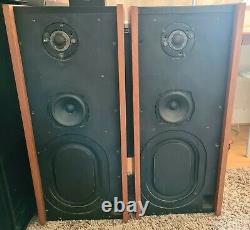 Very Rare Cambridge Audio R40 Stereo HiFi Transmission Line Speakers T27 B110