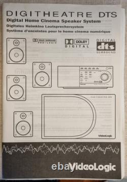 VideoLogic Digitheatre DTS 5.1 Surround Sound Speaker System Fully Working