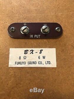 Vintage Fukuyo Coral Stereo Sound System Speakers BX-8 Original Owner Japan 1960