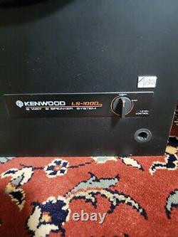 Vintage Rare Kenwood LS1000 Stereo Speakers 2 Way