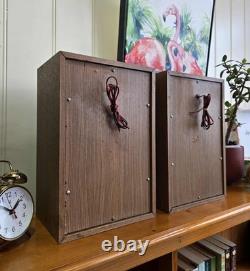 Vintage Speaker Cab Kenwood N353 100W 6OHM 2Way Bookshelf Stereo Speakers