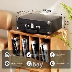 Vinyl Record Player Built-in Stereo Speakers 3-Speed Home Audio Sound Stereo UK