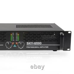 Vonyx VXA 1200 MKII 2-Channel Power Amplifier 1200W DJ Sound System