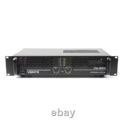 Vonyx VXA-2000 MKII 2-Channel Power Amplifier 2000W PA DJ Rack Mount