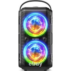 W KING Bluetooth Speaker Loud (180W PEAK)80W Super Bass Huge 115dB Sound