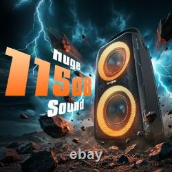 W KING Bluetooth Speaker Loud (180W PEAK)80W Super Bass Huge 115dB Sound