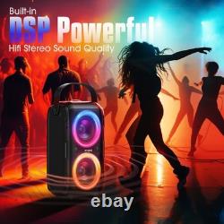W KING Bluetooth Speaker Loud (180W PEAK)80W Super Bass Huge 115dB Sound
