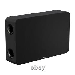 Wall Mount Audio System with 4x Sonora-4TN Black Speakers & Installed Subwoofer