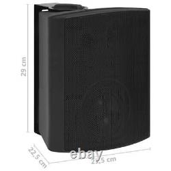 Wall-mounted Stereo Speakers 2 Colour Black Indoor Outdoor 120 Wall Mounting Net