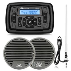 Waterproof Bluetooth Car Stereo MP3/USB AM/FM Receiver + 3in Speakers + Antenna