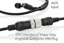 Waterproof Marine Atv Rzr Utv Speakers Audio Bluetooth Stereo System offroad mp3