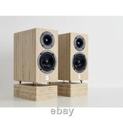 Well Rounded Sound MM2 Passive Beech Bookshelf speakers in Beech