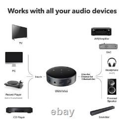 WiiM Mini Music Streamer for Stereo Systems with AirPlay 2 & Hi-Res Audio