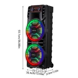 Wireless Portable Party Speaker Loud Sound Stereo Bass Karaoke Machine with Mic