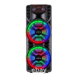 Wireless Portable Party Speaker Loud Sound Stereo Bass Karaoke Machine with Mic