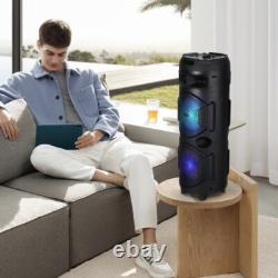 Wireless Speaker Outdoor Speaker Led Light Deep Base Speaker Stereo Sound