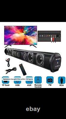 Wireless and Wired TV Speaker Soundbar Stereo Home Theater Sound Bar TF USB RCA