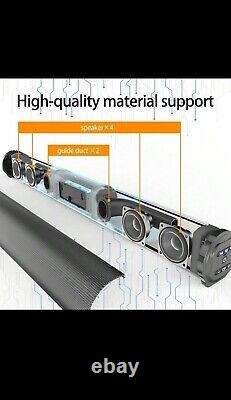 Wireless and Wired TV Speaker Soundbar Stereo Home Theater Sound Bar TF USB RCA