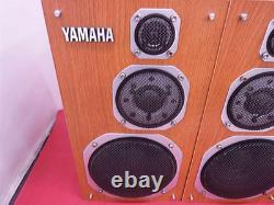 Yamaha NS-1000MM Speaker Pair Compact Stereo Audio Japan Tested Grille Miss Used