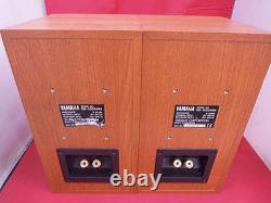 Yamaha NS-1000MM Speaker Pair Compact Stereo Audio Japan Tested Grille Miss Used