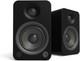 Yu4mw 4 Pair Of Speakers 10cm Matte Black Compact High Quality Stereo Sound New
