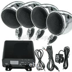 1000w 4 Haut-parleur Amplificateur Bluetooth Motorcycle Stereo Audio Amp System Mp3