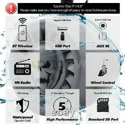 1000w Bluetooth Waterproof Utv Rzr Polaris Canam Stereo Speaker Audio Amp System