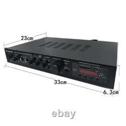 1200w 5ch Amplifieur Numérique Bluetooth Stereo Hifi Audio Karaoke Speaker Cinema