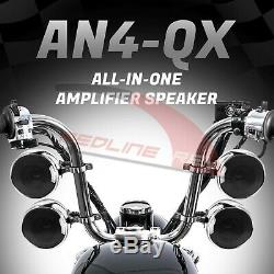 1200w Amp Moto Stéréo Bluetooth Étanche 4 Haut-parleurs Du Système Audio Harley