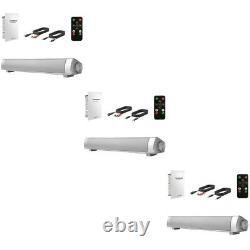 3 Sets De Haut-parleur Mini Outdoor Stereo Soundbar Sound Box Support U Disk