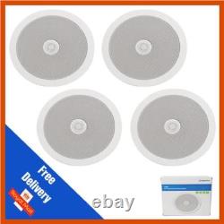 4 x Haut-parleurs de plafond surround Adastra 4 avec tweeter directionnel 100w facile à installer